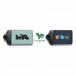 Coach Marine Novelty Hang Tag Bag Charm Horse Carriage Shark Dino Rare